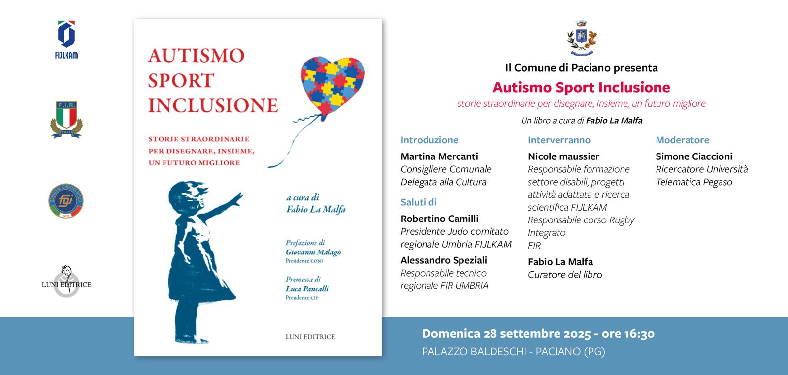 BOOK PRESENTATION: AUTISM, SPORT AND INCLUSION