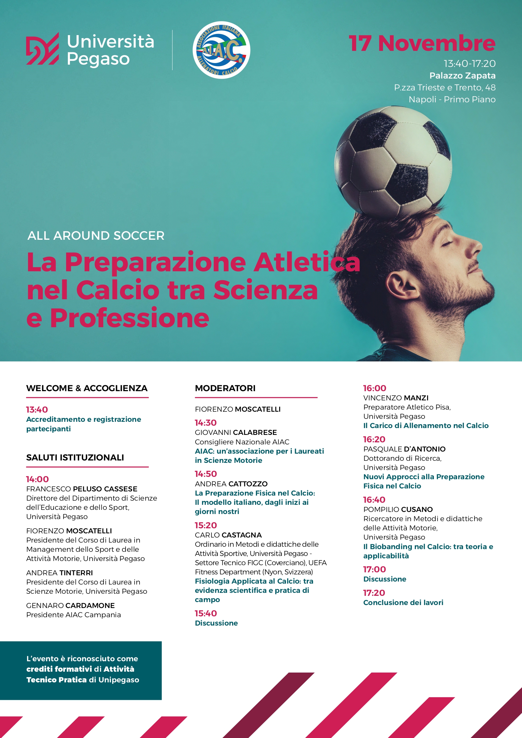 ” ALL AROUND SOCCER”-  Athletic Training in Football Between Science and Professional Practice.